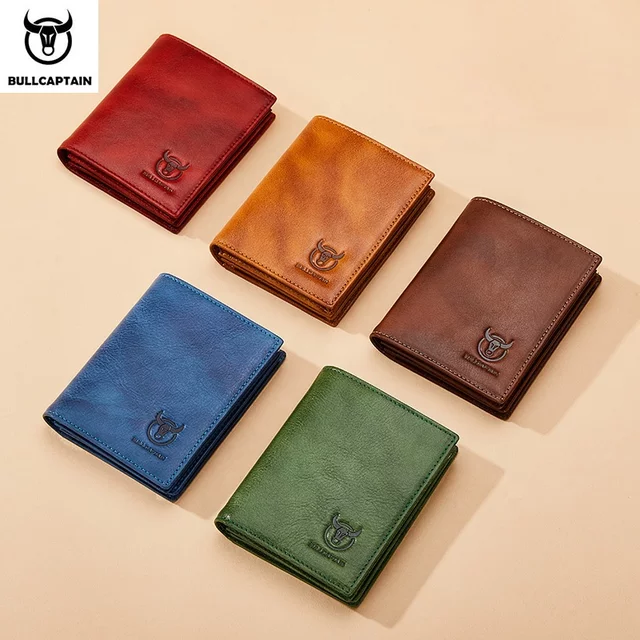 Bifold Leather Wallet with RFID Protection