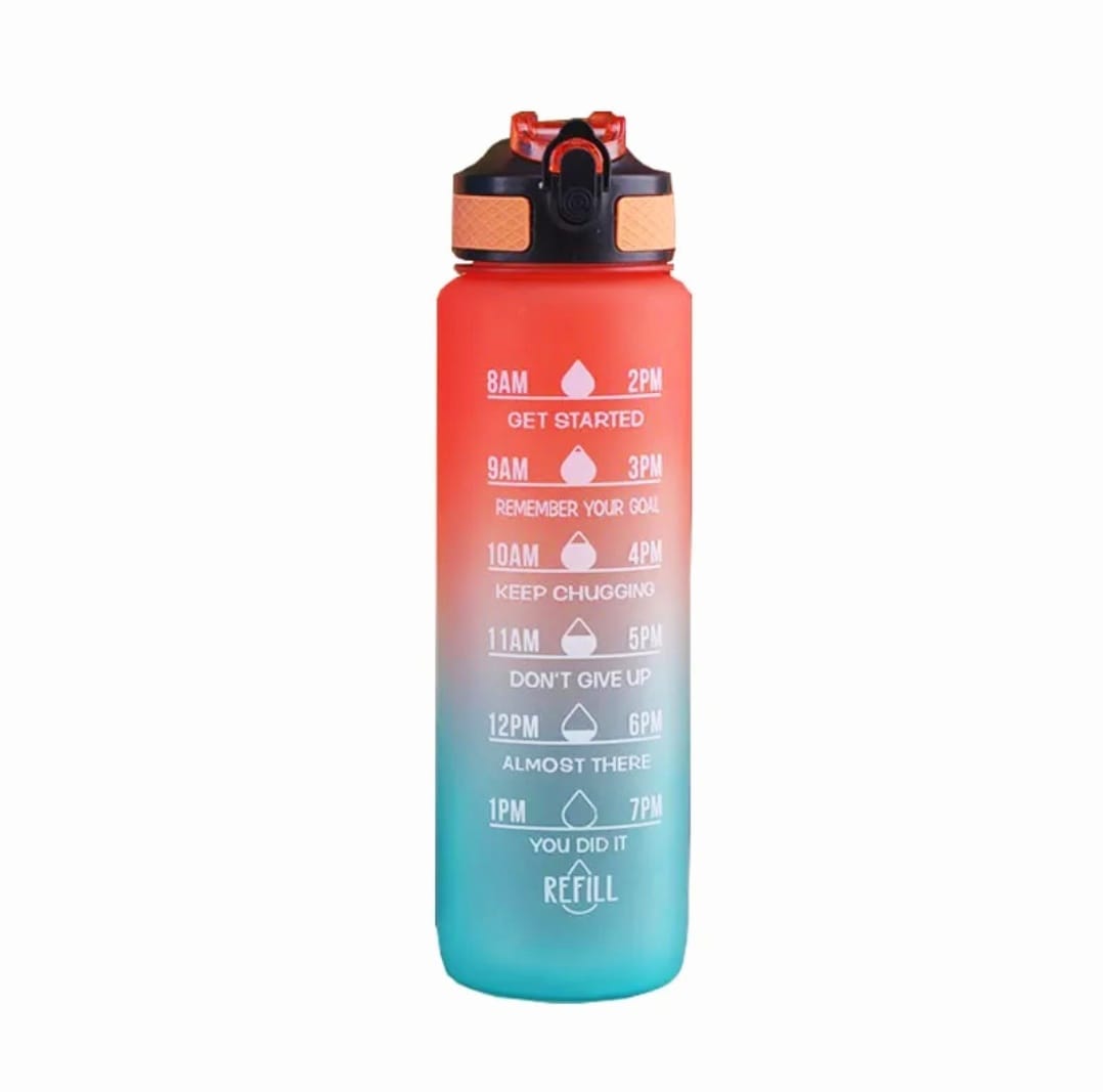 Motivational Water Bottle 1000 ml - Free Shipping